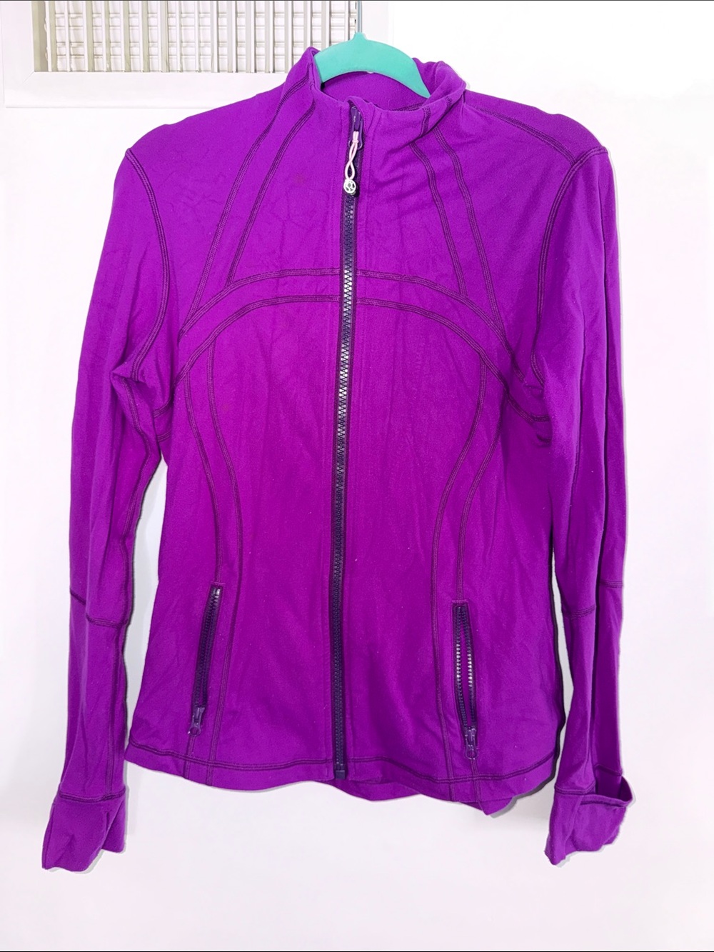 lululemon athletica Vibrant Purple Full-Zip Bomber Jacket